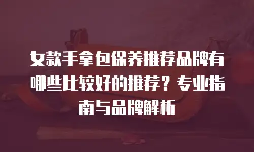 女款手拿包保养推荐品牌有哪些比较好的推荐？专业指南与品牌解析