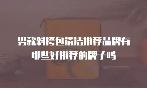 男款斜挎包清洁推荐品牌有哪些好推荐的牌子吗
