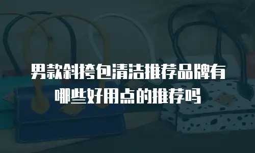 男款斜挎包清洁推荐品牌有哪些好用点的推荐吗