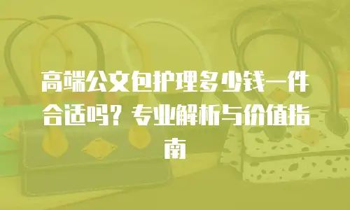 高端公文包护理多少钱一件合适吗？专业解析与价值指南