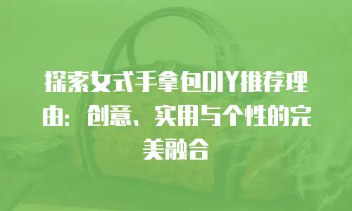 探索女式手拿包DIY推荐理由：创意、实用与个性的完美融合