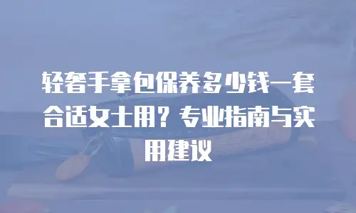 轻奢手拿包保养多少钱一套合适女士用？专业指南与实用建议