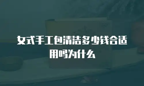 女式手工包清洁多少钱合适用吗为什么