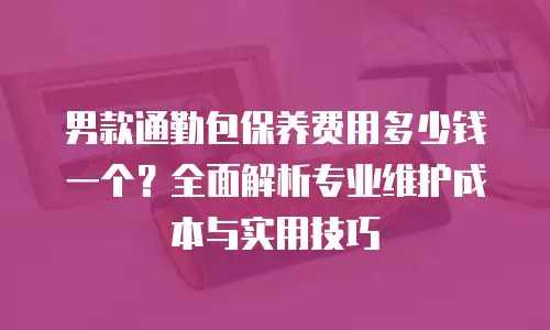 男款通勤包保养费用多少钱一个？全面解析专业维护成本与实用技巧