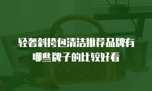 轻奢斜挎包清洁推荐品牌有哪些牌子的比较好看