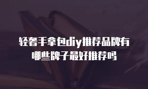 轻奢手拿包diy推荐品牌有哪些牌子最好推荐吗