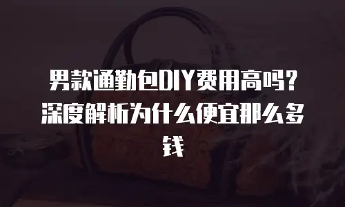 男款通勤包DIY费用高吗？深度解析为什么便宜那么多钱