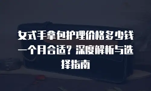 女式手拿包护理价格多少钱一个月合适？深度解析与选择指南