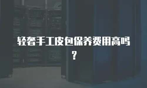 轻奢手工皮包保养费用高吗？