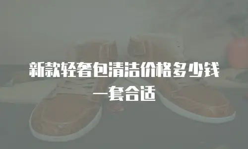 新款轻奢包清洁价格多少钱一套合适