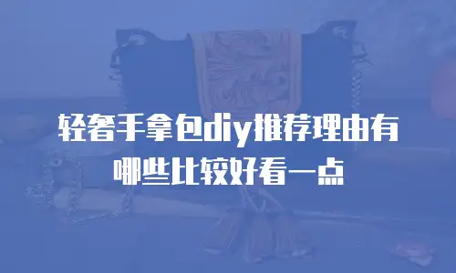 轻奢手拿包diy推荐理由有哪些比较好看一点