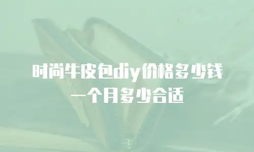 时尚牛皮包diy价格多少钱一个月多少合适