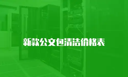 新款公文包清洁价格表