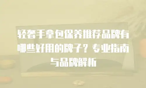 轻奢手拿包保养推荐品牌有哪些好用的牌子？专业指南与品牌解析