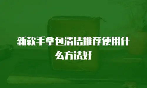 新款手拿包清洁推荐使用什么方法好