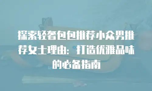 探索轻奢包包推荐小众男推荐女士理由：打造优雅品味的必备指南