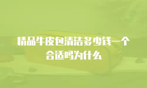 精品牛皮包清洁多少钱一个合适吗为什么