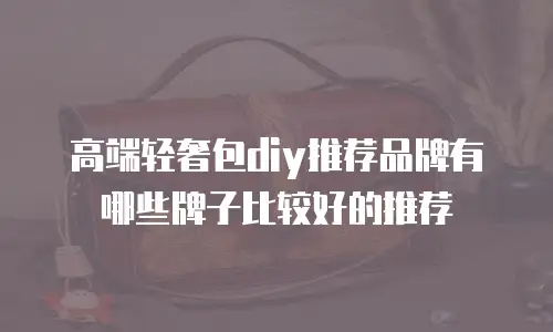 高端轻奢包diy推荐品牌有哪些牌子比较好的推荐