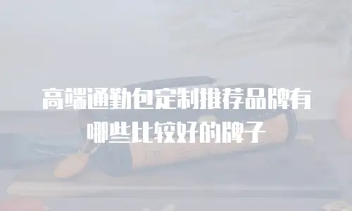 高端通勤包定制推荐品牌有哪些比较好的牌子