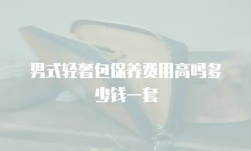 男式轻奢包保养费用高吗多少钱一套