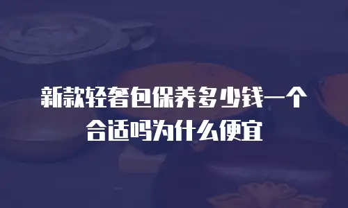 新款轻奢包保养多少钱一个合适吗为什么便宜