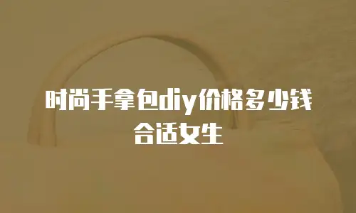 时尚手拿包diy价格多少钱合适女生