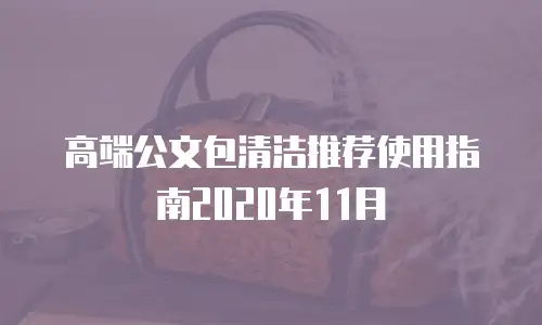高端公文包清洁推荐使用指南2020年11月