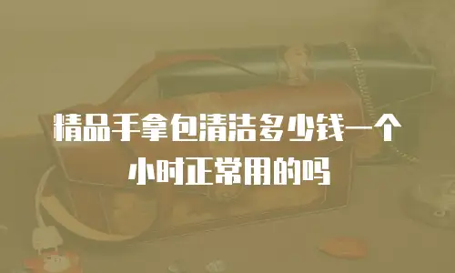 精品手拿包清洁多少钱一个小时正常用的吗