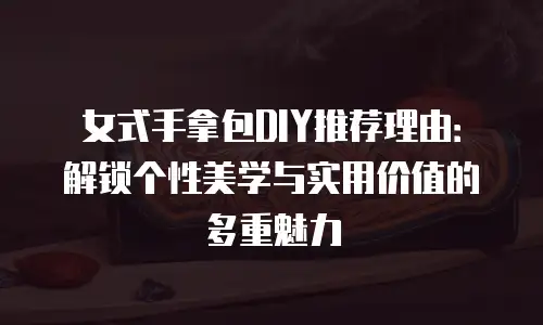 女式手拿包DIY推荐理由：解锁个性美学与实用价值的多重魅力