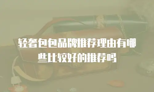 轻奢包包品牌推荐理由有哪些比较好的推荐吗