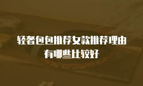 轻奢包包推荐女款推荐理由有哪些比较好
