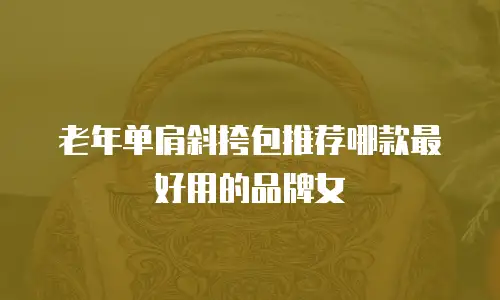老年单肩斜挎包推荐哪款最好用的品牌女