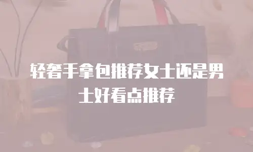 轻奢手拿包推荐女士还是男士好看点推荐