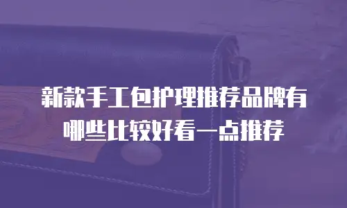 新款手工包护理推荐品牌有哪些比较好看一点推荐