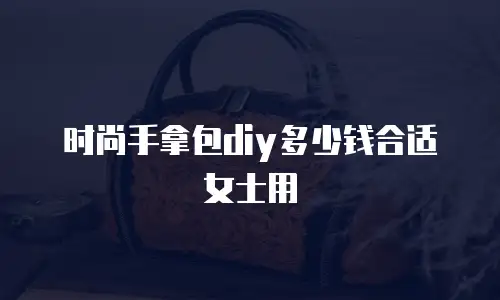 时尚手拿包diy多少钱合适女士用