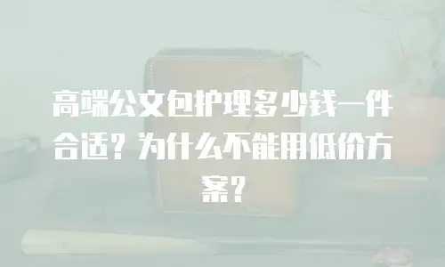 高端公文包护理多少钱一件合适？为什么不能用低价方案？