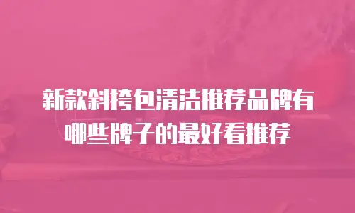 新款斜挎包清洁推荐品牌有哪些牌子的最好看推荐