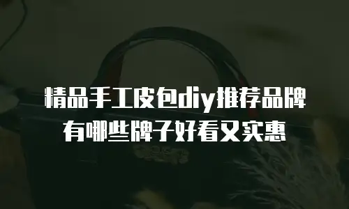 精品手工皮包diy推荐品牌有哪些牌子好看又实惠
