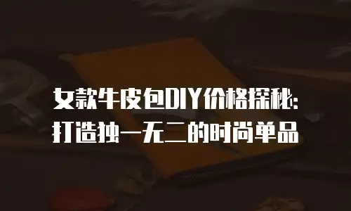 女款牛皮包DIY价格探秘：打造独一无二的时尚单品