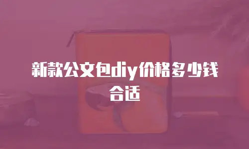 新款公文包diy价格多少钱合适