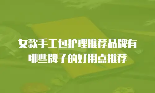 女款手工包护理推荐品牌有哪些牌子的好用点推荐