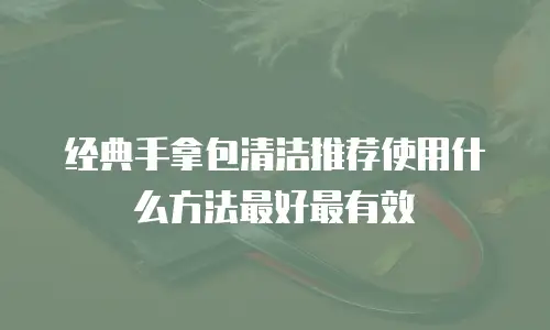 经典手拿包清洁推荐使用什么方法最好最有效