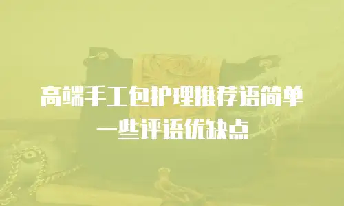 高端手工包护理推荐语简单一些评语优缺点