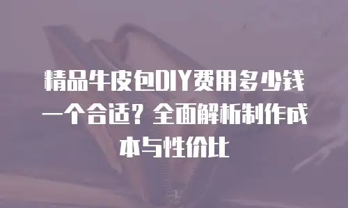 精品牛皮包DIY费用多少钱一个合适？全面解析制作成本与性价比