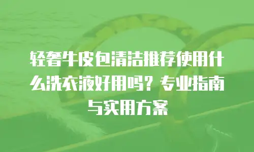轻奢牛皮包清洁推荐使用什么洗衣液好用吗？专业指南与实用方案
