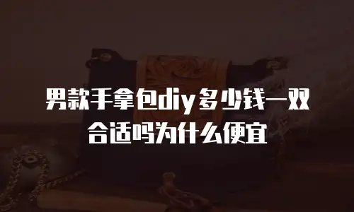 男款手拿包diy多少钱一双合适吗为什么便宜