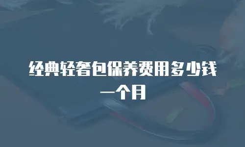 经典轻奢包保养费用多少钱一个月