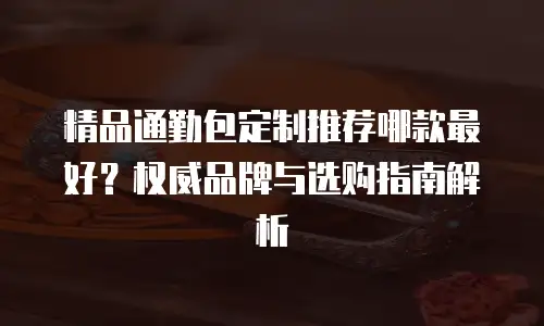 精品通勤包定制推荐哪款最好？权威品牌与选购指南解析