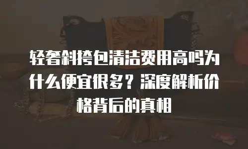 轻奢斜挎包清洁费用高吗为什么便宜很多？深度解析价格背后的真相