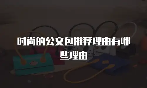时尚的公文包推荐理由有哪些理由